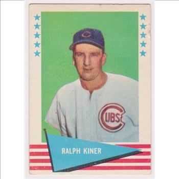 1961 Fleer Ralph Kiner #50 Card - HOF'er