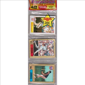 1987 Topps Baseball 49 Card Rack Pack w/ Keith Hernandez On Front