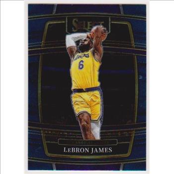 Lebron James 2021-22 Panini Select Blue #100 Card