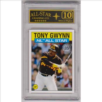 Graded 10 - Tony Gwynn 2021 Topps 35th Anniversary #86AS2 Insert Card