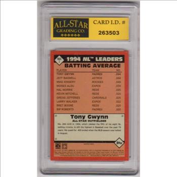 Graded 10 - Tony Gwynn 2021 Topps 35th Anniversary #86AS2 Insert Card