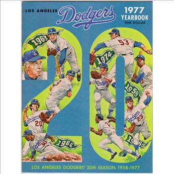 1977 L.A. Dodgers Yearbook 20th Anniversary Issue