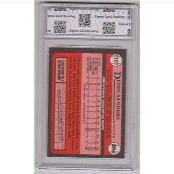 Rookie Graded Sigma Mint 8.5 - Deion Sanders 1989 Topps Traded #110T Card