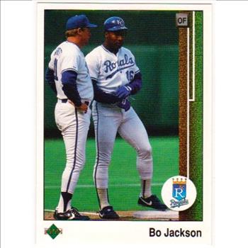 Error - 1989 Upper Deck Bo Jackson Double Back Error