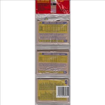 1987 Topps Baseball 49 Card Rack Pack w/ Fernando Valenzuela On Front