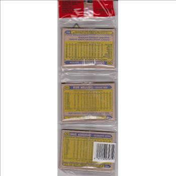 1987 Topps Baseball 49 Card Rack Pack w/ Lou Whitaker On Front