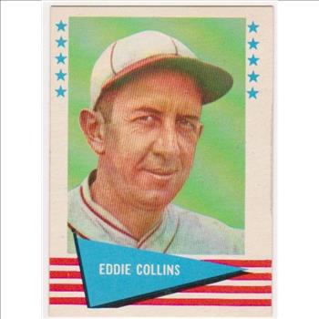 1961 Fleer Eddie Collins #16 Card - HOF'er