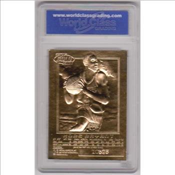 Rookie Graded Gem Mint 10 - Kobe Bryant 1996-97 Skybox EX-2000 Sky Background 23 Kt Gold Card