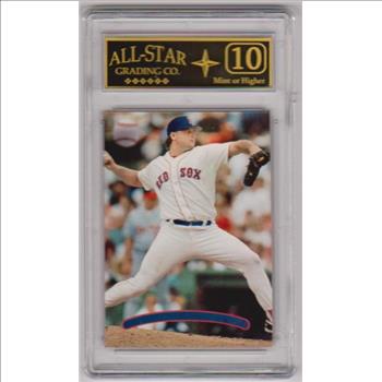 Graded 10 - Roger Clemens 1996 Stadium Club #25 Missing Foil Error Card