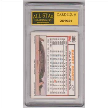 Graded 10 - Barry Bonds 1992 Topps #380 Card