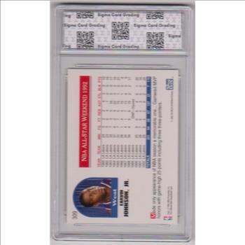 Graded Sigma Mint+ 9.5 - Magic Johnson 1992-93 Hoops #309 Card