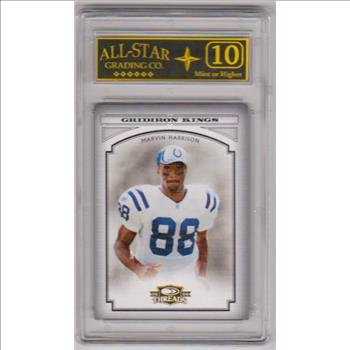Graded 10 - Marvin Harrison 2006 Donruss Threads Gridiron Kings #PGK-34 Insert Card