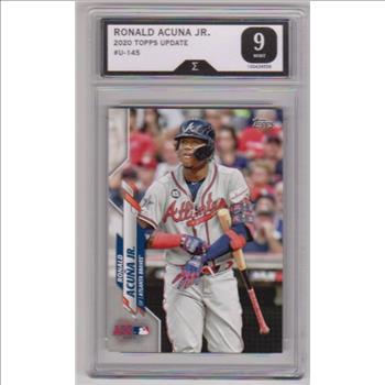 Graded Sigma Mint 9  - Ronald Acuna Jr. 2020 Topps Update #U-145 Card