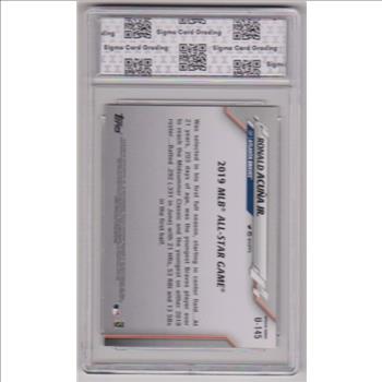 Graded Sigma Mint 9  - Ronald Acuna Jr. 2020 Topps Update #U-145 Card