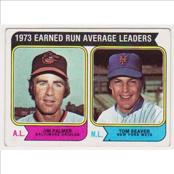 1974 Topps Jim Palmer/Tom Seaver #206 Card - HOF'ers