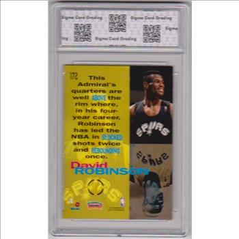 Graded Sigma Mint 8 - David Robinson 1993-94 Stadium Club #172 Card