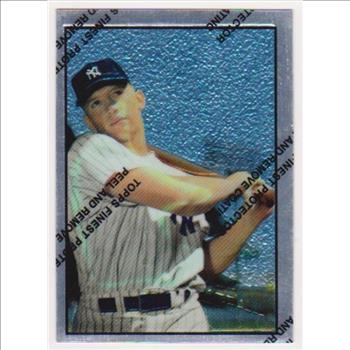 Mickey Mantle 1953 Bowman Finest #59 Commemorative Card - 1997 Topps #22 Insert Card