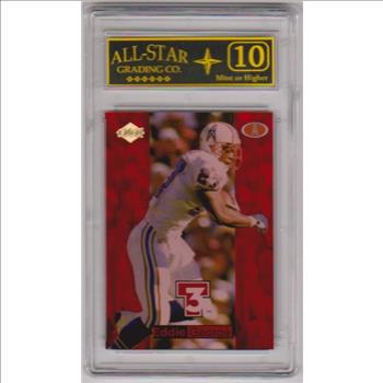 Graded 10 - Eddie George 1998 Collector's Edge T3 Triple Threat #29 Card