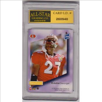 Graded 10 - Eddie George 1998 Collector's Edge T3 Triple Threat #29 Card