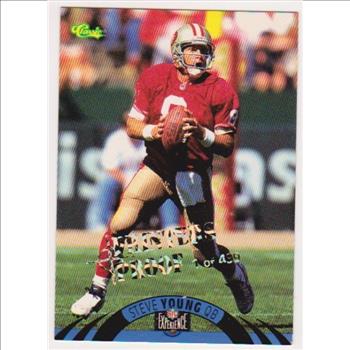 Only 499 Exist - Steve Young 1996 Classic NFL Experience Printers Proof #25 Insert Card