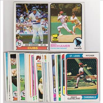 25 Different 1970's Topps Baseball Cards (1973-1979) w/ Dave Kingman + More