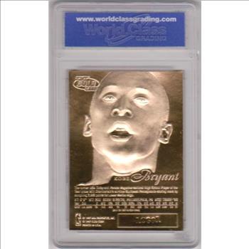 Rookie Graded Gem Mint 10 - Kobe Bryant 1996-97 Flair Showcase Legacy 23 Kt Gold Card
