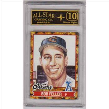 Graded 10 - Bob Feller 1982 Topps Cracker Jack #2 Card