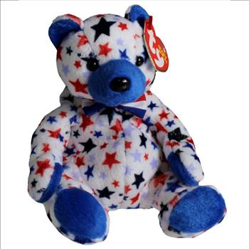 2003 Ty Beanie Baby BLUE THE BEAR - New With Tags