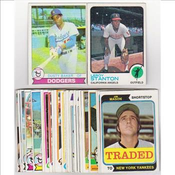 25 Different 1970's Topps Baseball Cards (1973-1979) w/ Dusty Baker + More