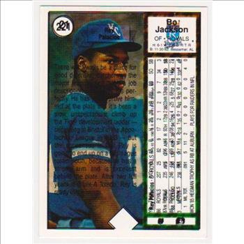 Error - 1989 Upper Deck Bo Jackson Double Back Error