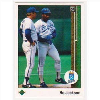 Error - 1989 Upper Deck Bo Jackson Double Back Error