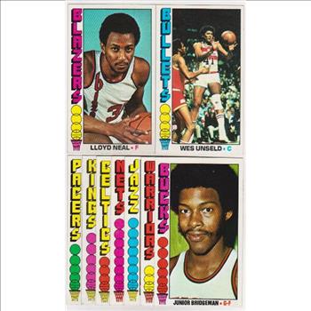 9 Different 1976-77 Topps Basketball Cards - Wes Unseld + More