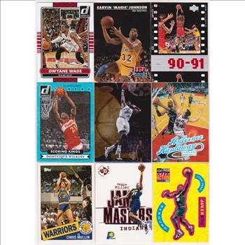 Basketball Card Collection w/ Michael Jordan, Magic Johnson + More