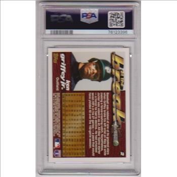 Graded PSA Mint 9 - Ken Griffey, Jr. 1995 ToppsTraded #2 Card