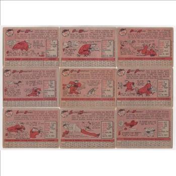 9 Different 1958 Topps Baseball Cards - Vintage Collection