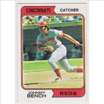 1974 Topps Johnny Bench #10 Card - HOF'er