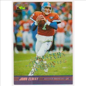 1 Of Only 725 Produced - John Elway 1995 Pro Line Series II Printers Proof Insert Card
