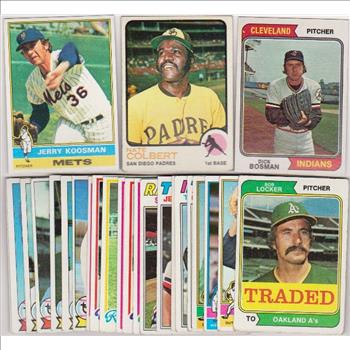25 Different 1970's Topps Baseball Cards (1973-1979) w/ Jerry Koosman + More