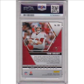 Graded PSA Mint 9 - Tom Brady 2020 Panini Mosaic #135 Card