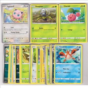 25 Different Pokemon Trading Cards w/ Jigglypuff + More