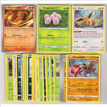 25 Different Pokemon Trading Cards w/ Charmander + More