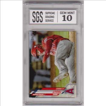 Graded Gem Mint 10 - Mike Trout 2020 Topps Update #U-119 Card