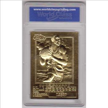 Rookie Graded Gem Mint 10 - Kobe Bryant 1996-97 Skybox EX-2000 Black 23 Kt Gold Card