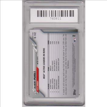 Graded Gem Mint 10 - Albert Pujols 2020 Topps Update #U-142 Card