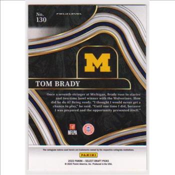 Tom Brady 2022 Panini Select Draft Picks #130 Card