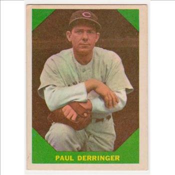 1960 Fleer Paul Derringer #43 Card