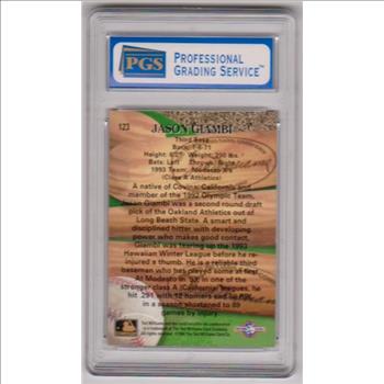 Graded Mint 9 Rookie - Jason Giambi 1994 Ted Williams Co. Minor League #123 Card