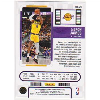 Lebron James 2022-23 Panini Contenders #36 