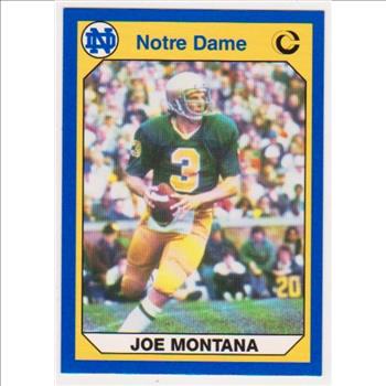 Joe Montana 1990 Notre Dame #40 Collegiate Collection Card