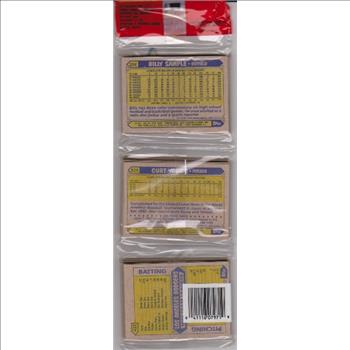 1987 Topps Baseball 49 Card Rack Pack w/ Whitey Herzog On Front
